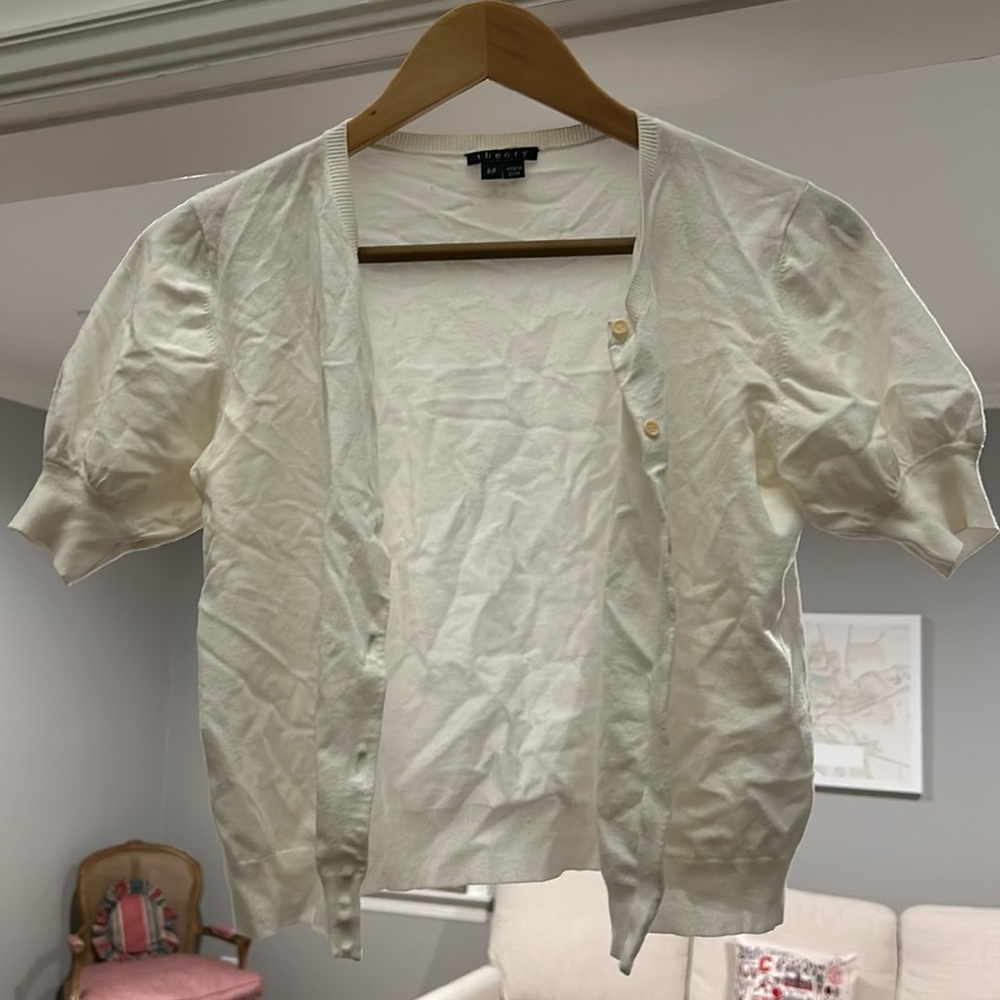 Theory short sleeve cardigan